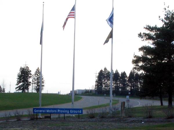 General Motors Proving Grounds - Entrance (newer photo)